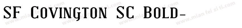 SF Covington SC Bold字体转换